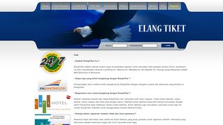 
                            5. Faq - Satu Tempat Cari Tiket | Elangtiket.com