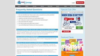 
                            8. F.A.Q. - SendEarnings® - Earn Cash for E-Mail, Surveys, Games, and ...