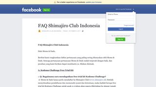 
                            6. FAQ Shimajiro Club Indonesia | Facebook