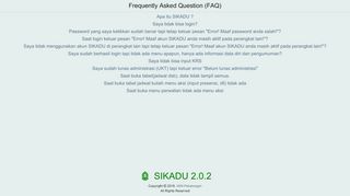 
                            2. FAQ - SIKADU 2.0.1 - sikadu iain pekalongan