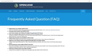 
                            3. FAQ - SIPENCATAR - Kementerian Perhubungan