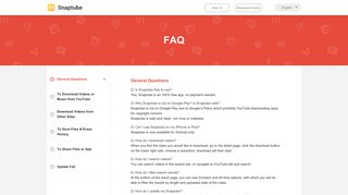 
                            1. FAQ - Snaptube