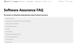 
                            8. FAQ: Software Assurance Benefits | Microsoft Volume Licensing