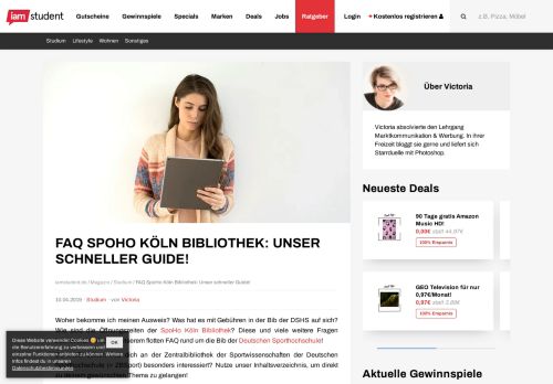 
                            10. FAQ SpoHo Köln Bibliothek: Unser schneller Guide! - iamstudent