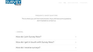 
                            4. FAQ - Survey Now