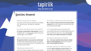 
                            2. FAQ • tapiriik