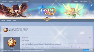 
                            2. [FAQ] Technical Issues - Support - Twin Saga