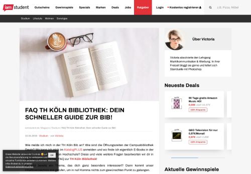 
                            13. FAQ TH Köln Bibliothek: Dein schneller Guide zur Bib! - iamstudent