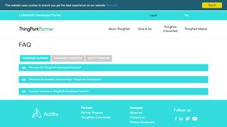 
                            12. FAQ | ThingPark LoRaWAN developer Portal - ThingPark Partner