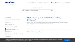 
                            5. FAQ | Trading with Plus500 | Plus500