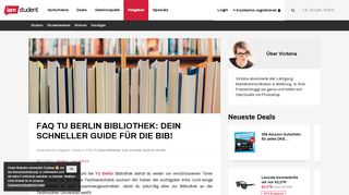 
                            10. FAQ TU Berlin Bibliothek: Dein schneller Guide für die Bib! - iamstudent