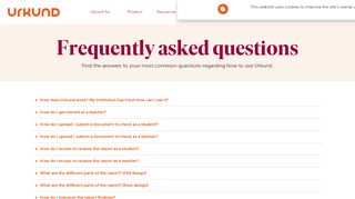 
                            4. FAQ | Urkund