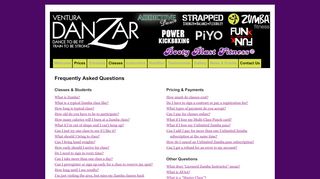 
                            10. FAQ - Ventura Danzar Fitness & Zumba Fitness® in Ventura, CA