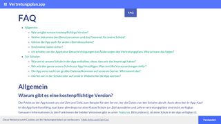 
                            9. FAQ - Vertretungsplan.app