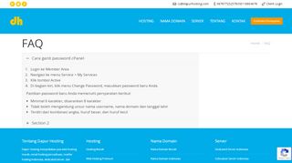 
                            11. FAQ - Web Hosting Indonesia - Dapur Hosting
