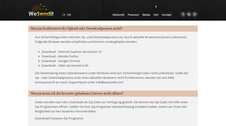 
                            5. FAQ - WeSendit.info – Grosse Daten zu versenden, war noch nie so ...