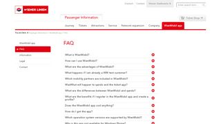 
                            8. FAQ | WienMobil app | Passenger Information | Wiener Linien