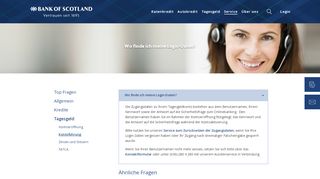 
                            3. FAQ - Wo finde ich meine Login-Daten? - Bank of Scotland