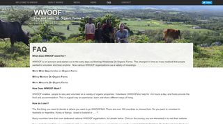 
                            7. FAQ | WWOOF