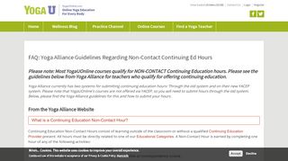 
                            9. FAQ: Yoga Alliance Guidelines Regarding Non-Contact Continuing Ed ...