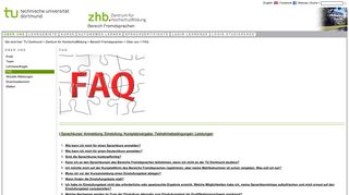 
                            12. FAQ - Zentrum für HochschulBildung - TU Dortmund