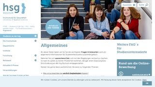 
                            9. FAQ zur Bewerbung | Hochschule für Gesundheit