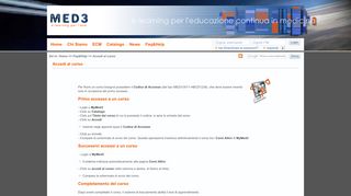 
                            3. Faq&Help - Accedi al corso | Med3