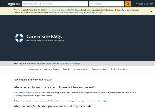 
                            2. FAQs - Amazon.jobs