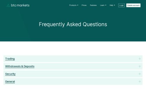 
                            12. FAQs | BTC Markets