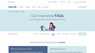 
                            5. FAQs - Car Insurance | Allianz Insurance