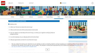 
                            7. FAQs - careers - LEGO.com SG