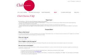 
                            3. FAQs - Club Clarins