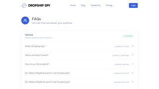 
                            3. FAQs - Dropship Spy