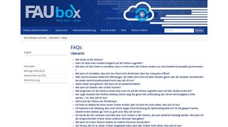 
                            1. FAQs › FAUbox Dokumentation