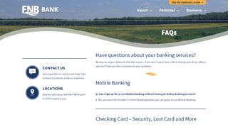 
                            9. FAQs | FNB Bank