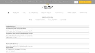 
                            4. FAQs - Fragen & Antworten rund um JEMAKO®