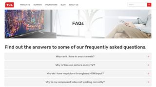 
                            5. FAQs | Frequently Asked Questions | TCL Electronics Australia