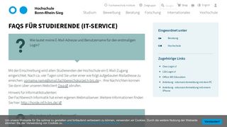 
                            11. FAQs für Studierende | Hochschule Bonn-Rhein-Sieg (H-BRS)