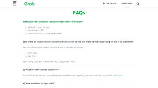 
                            2. FAQs | Grab SG