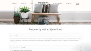 
                            5. FAQ's – GRASSROOTS YOGA