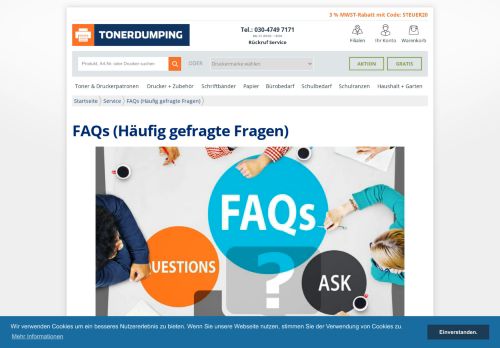 
                            3. FAQs (Häufig gefragte Fragen) - tonerdumping.de