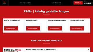 
                            6. FAQs | Häufig gestellte Fragen | Stage Entertainment