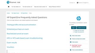 
                            11. FAQs :: HP ExpertOne - Pearson VUE