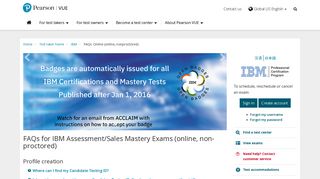 
                            10. FAQs - IBM online exams :: Pearson VUE