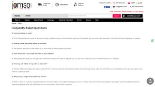 
                            6. FAQ's - Jomso.com