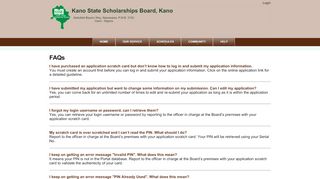 
                            5. FAQs - Kano State Scholarships Board, Kano