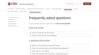 
                            7. FAQs & links | UBS Global topics