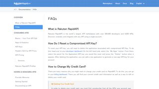 
                            11. FAQs - Mashape Marketplace - Rakuten RapidAPI
