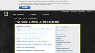 
                            5. FAQs mobiles Bezahlen und mobile Coupons | EDEKA