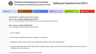 
                            4. FAQs - Multipurpose Empanelment Form (MEF)